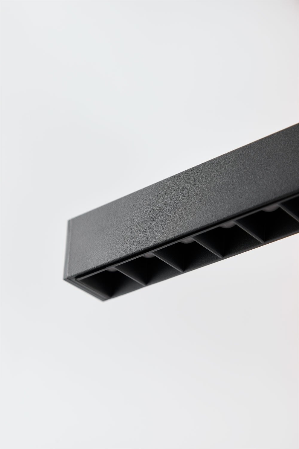 Lampa sufitowa wisząca liniowa LED 120 cm z pośrednim światłem z aluminium Danile, obrazek w galerii 5