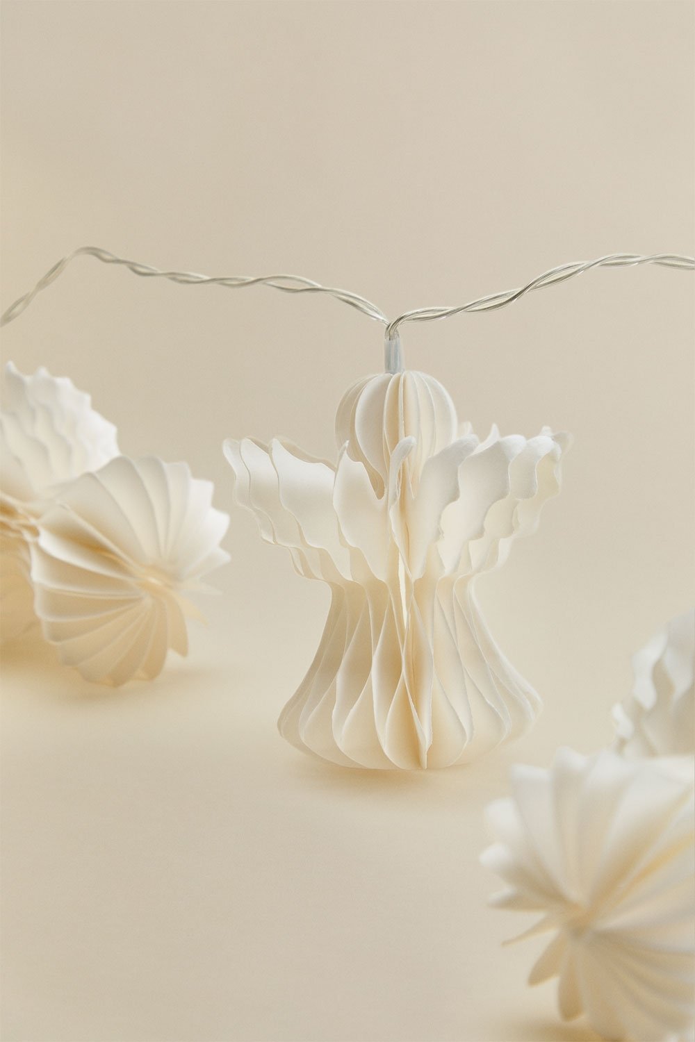Guirlanda dekoracyjna z lampkami LED z papieru Melsi, obrazek w galerii 7