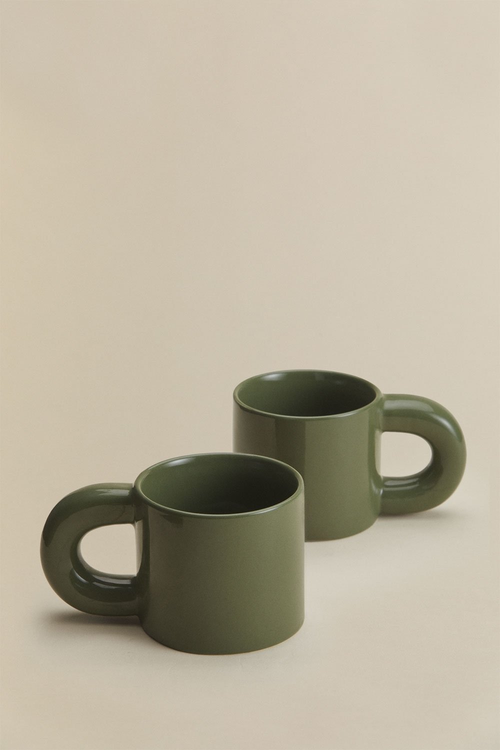 Pack 2 filiżanek do kawy 30 cl z new bone china Rylvane, obrazek w galerii 4