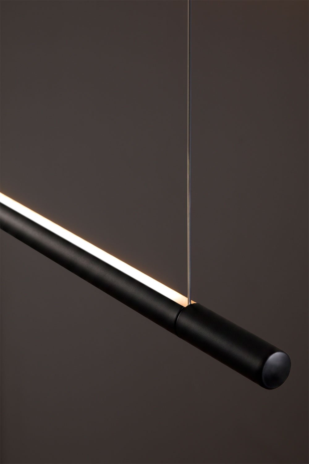 Lampa sufitowa wisząca liniowa LED 120 cm z pośrednim światłem z aluminium Lirela, obrazek w galerii 8