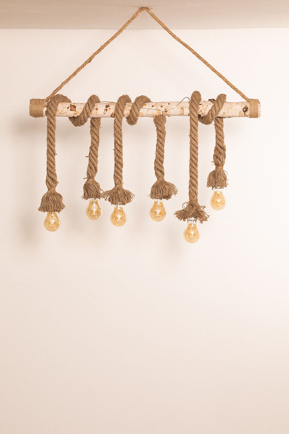 Lampa wiszaca z drewna Savy, obrazek w galerii 1