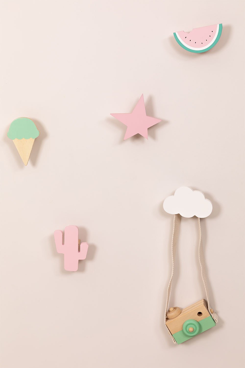 Drewniany wieszak scienny Paby Kids, obrazek w galerii 4