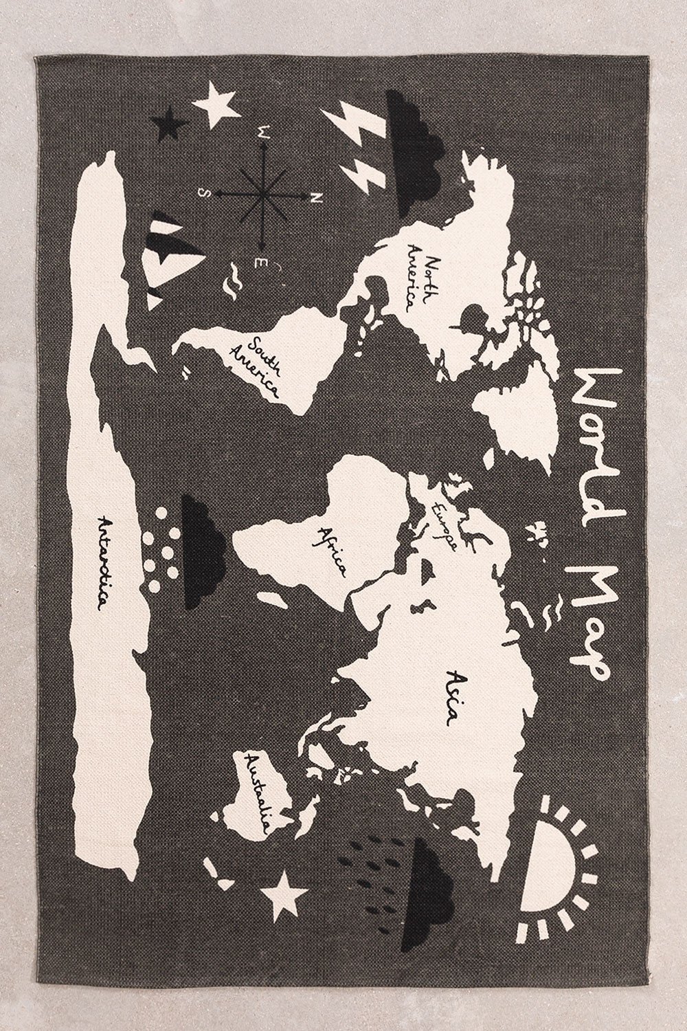 Dywan bawelniany (180x120 cm) Map, obrazek w galerii 1