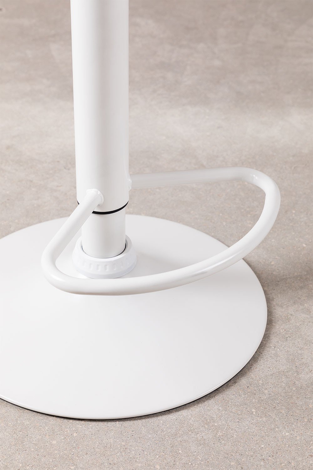 Taboret wysoki regulowany biały Nordic, obrazek w galerii 6