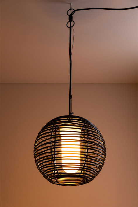 Lâmpada de teto suspensa para exterior em polietileno Bissel