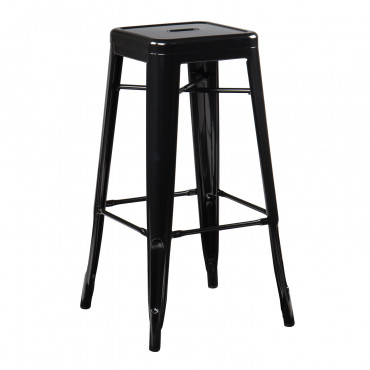 Pack 2 Bancos Altos (76 Cm) Lix Preto - Sklum