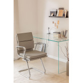 Cadeira de escritório metalizada com braços Mina, imagem miniatura 1