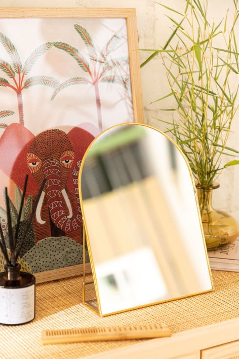 Espelho de mesa em ferro Lisbeth