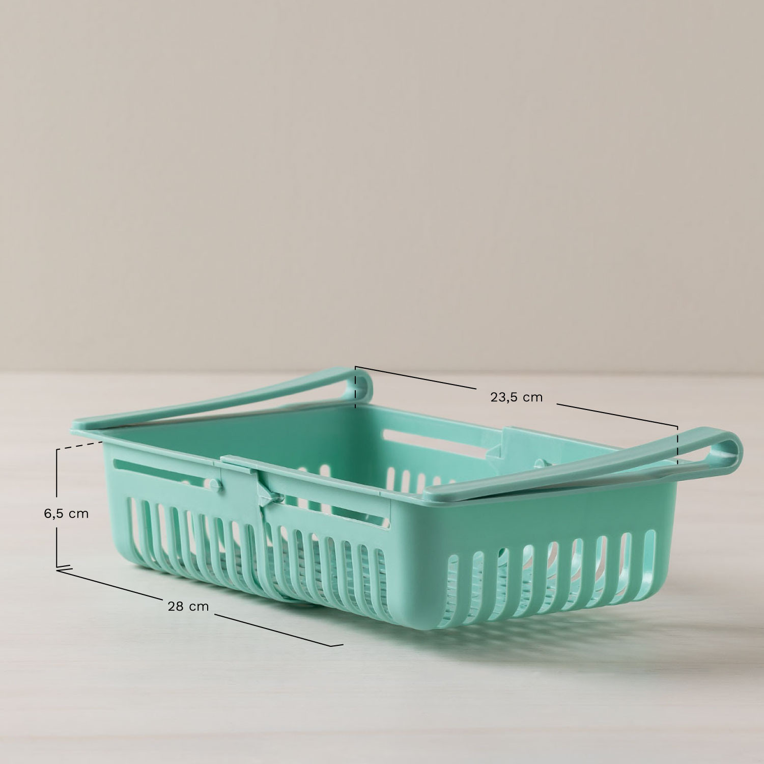 Conjunto de 4 organizadores para frigorífico Denis, Dimensões