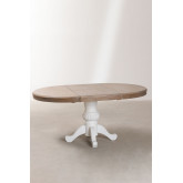 Mesa de jantar extensível redonda de madeira (120-180x84 cm) Hektra, imagem miniatura 3
