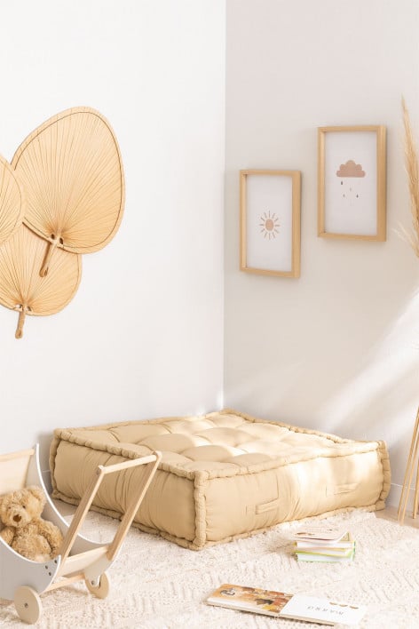 Almofada para sofá modular em algodão Yebel