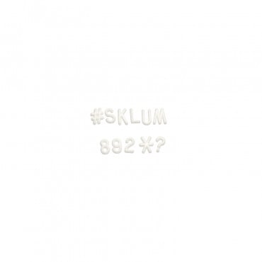 Letras Para Tabuleiro Abbe Branco & 2 Cm - Sklum