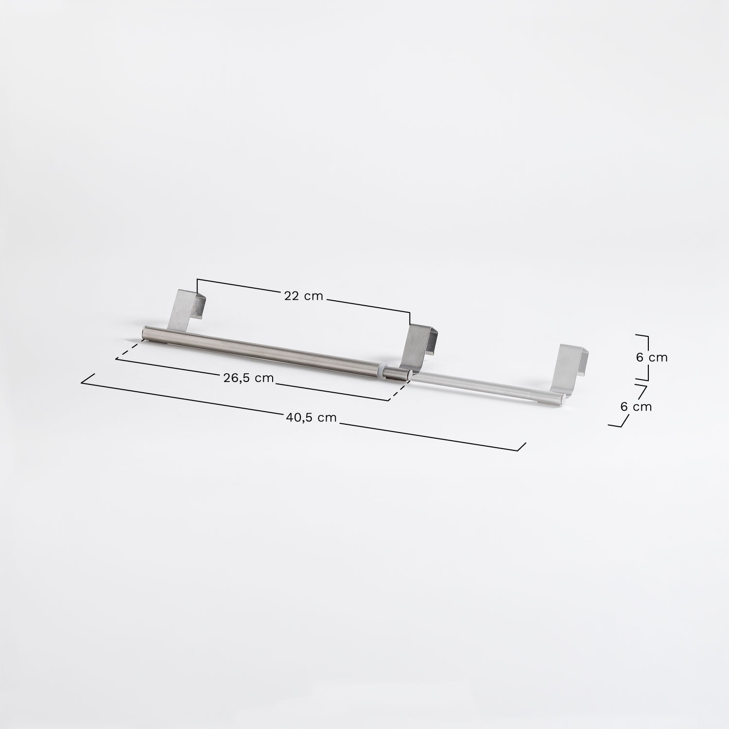 Suporte Extensível para Toalhas de Cozinha Olvena, Dimensões