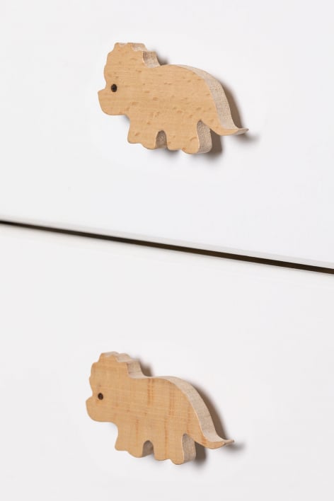 Pack de 2 puxadores em madeira de faia Seras Kids