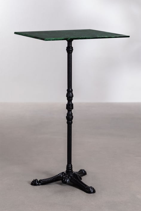 Mesa alta de bar em mármore Roma - Mármore Verde