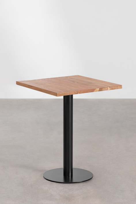 Mesa bar quadrada em madeira de acácia Macchiato - ↔︎ 60 cm