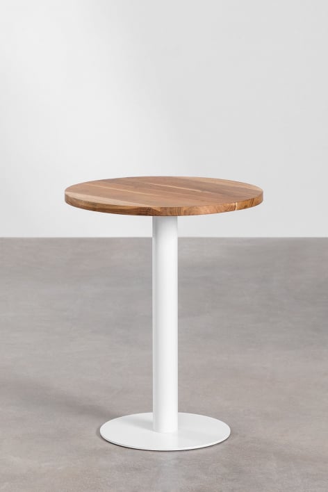 Mesa de bar redonda em madeira de acácia Macchiato - Ø60 cm