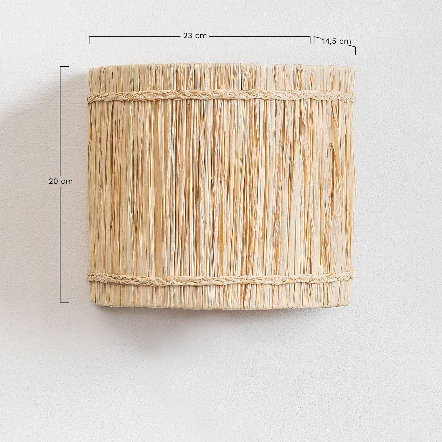 Aplique de Parede Girul, Dimensões