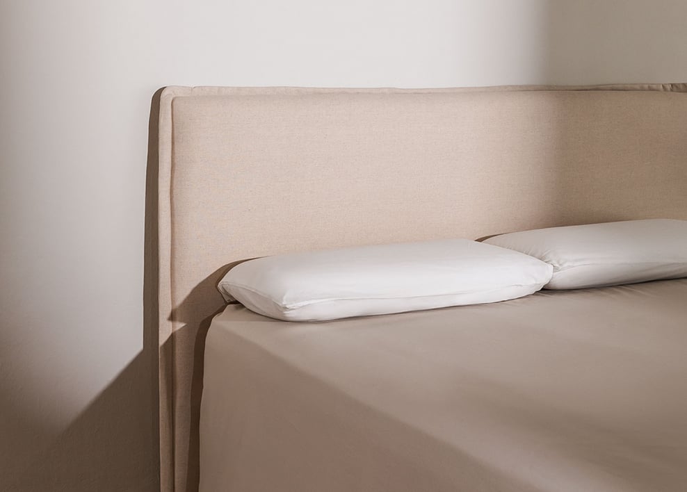 Cabeceira de cama 160cm bege linho Beniel