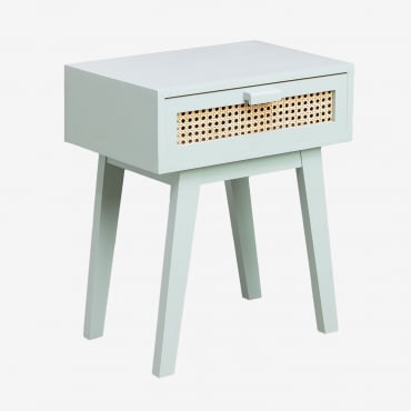 Mesa De Cabeceira Com Gaveta Em Madeira Ralik Colors Design Tropa - Sklum