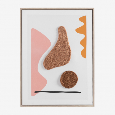 Quadro Decorativo Com Textura Têxtil (45x60 Cm) Masip A - Sklum