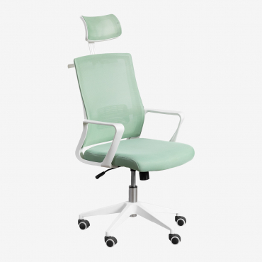 Cadeira De Escritório Com Rodas E Apoios De Braços Teill Colors Celadon Mousse - Sklum