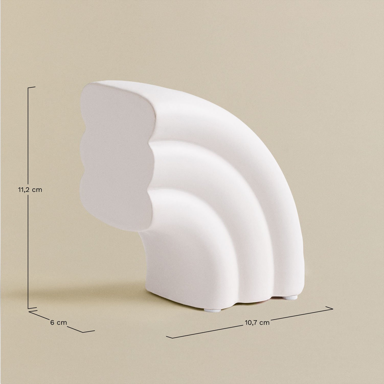 Conjunto de 2 suportes para livros em cimento Aldrin, Dimensões