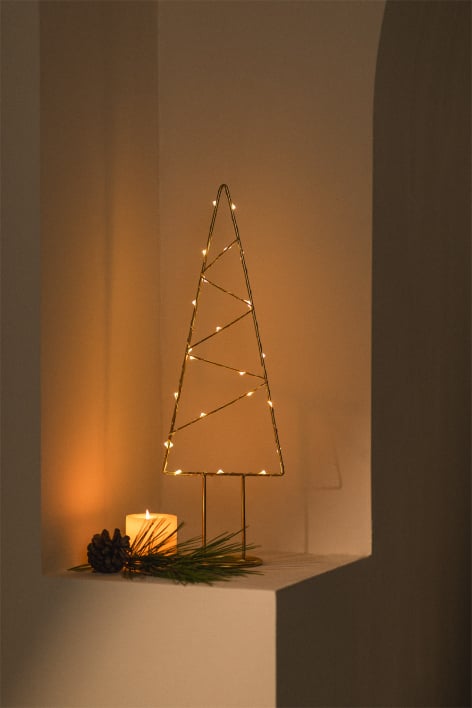 Árvore de Natal com luzes LED Gazpie