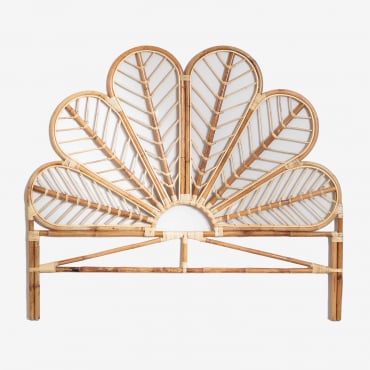 Cabeceira Para Cama De Vime 150 Cm Cobany Natural & 150 Cm - Sklum