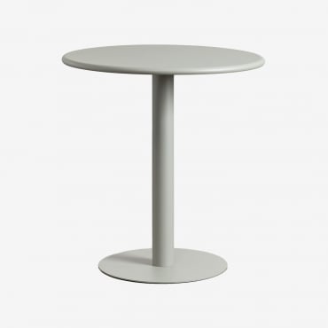 Mesa De Jantar Redonda Metálica (ø70 Cm) Mizzi Verde Cáqui - Sklum