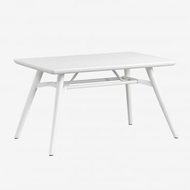 Mesa De Comedor Rectangular 135x80 Cm Scand Branco - Sklum