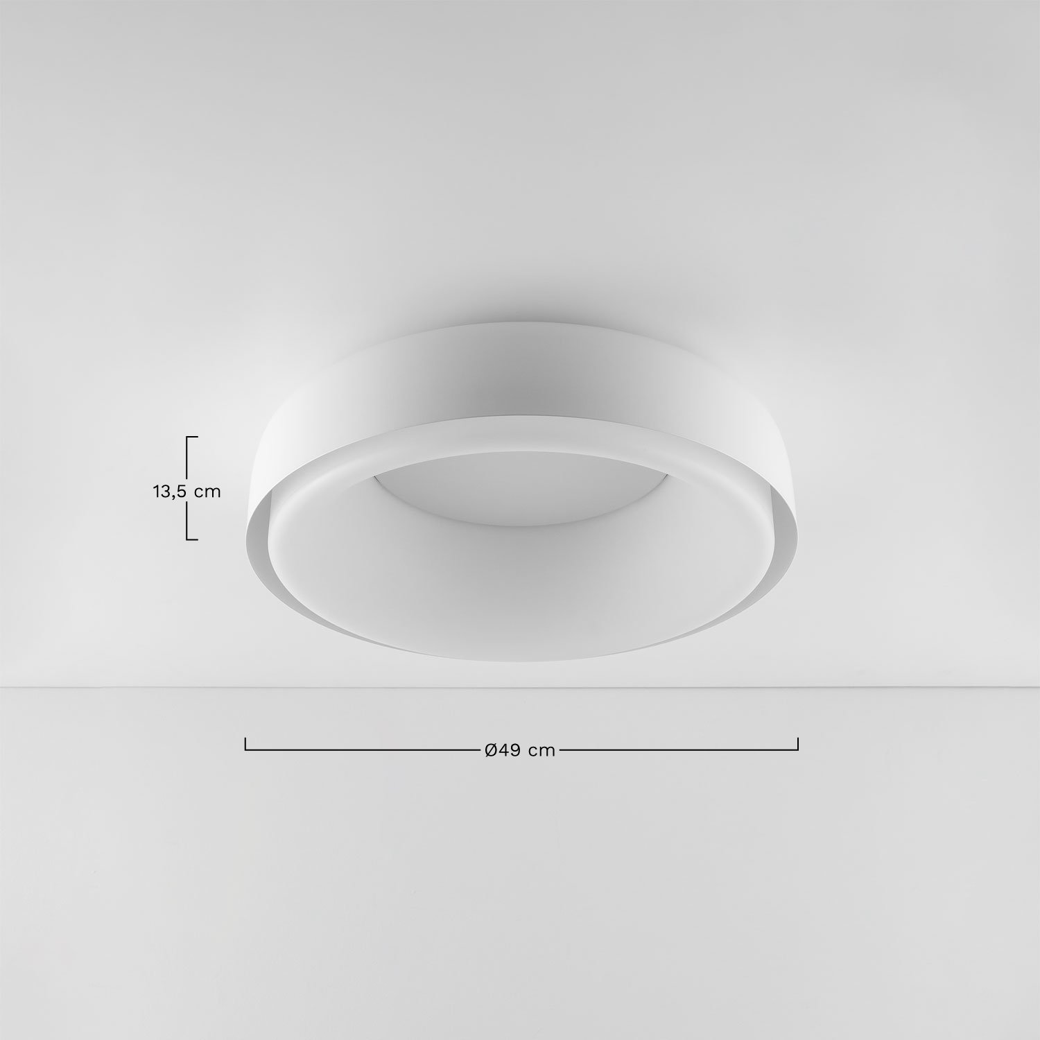 Lâmpada de teto LED de metal Ramize , Dimens&otilde;es