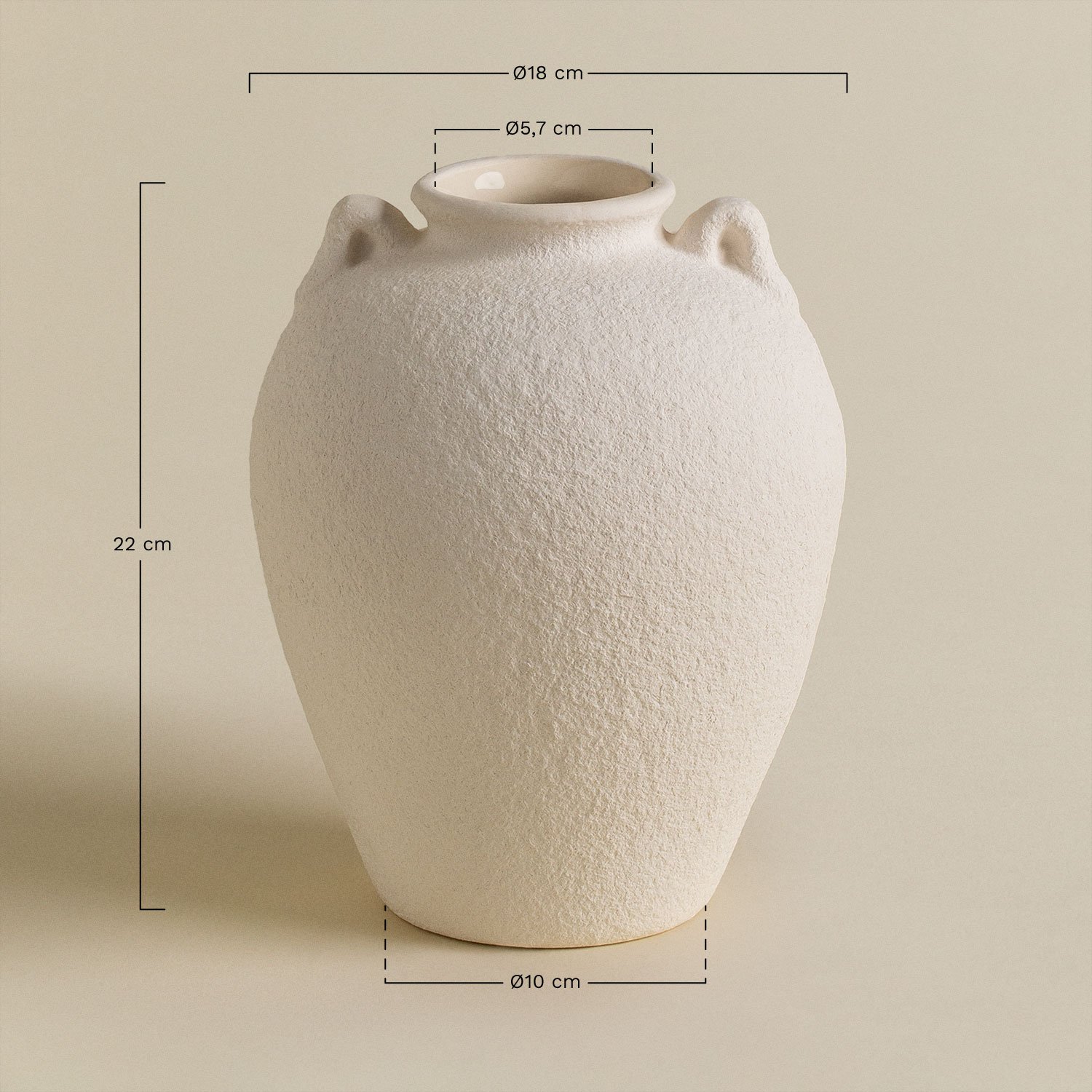 Vaso em cerâmica Henrik, Dimensões