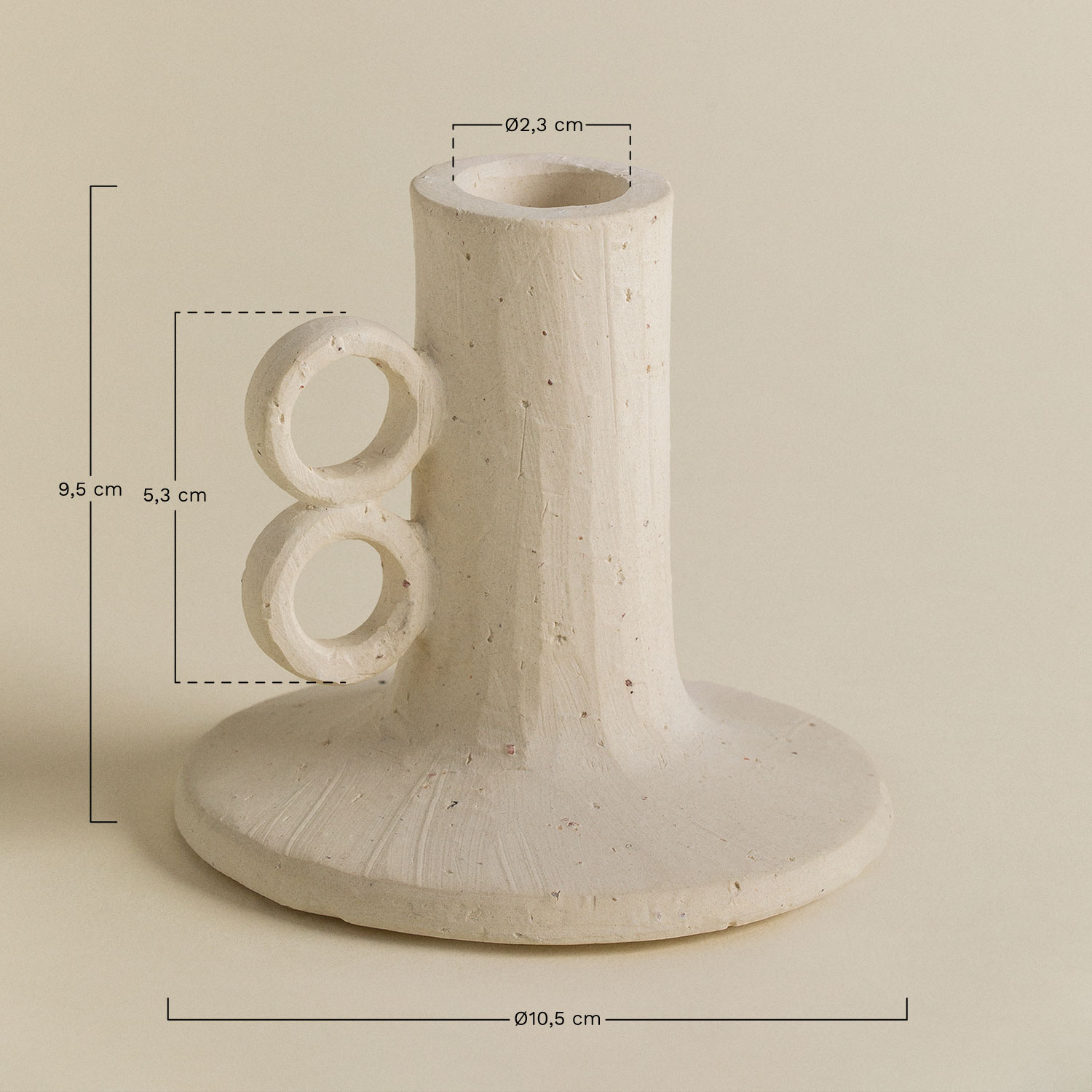 Castiçal de Cerâmica Marit, Dimensões