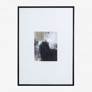 Pintura Decorativa Com Textura Gesso (50x70 Cm) Bradie Preto - Sklum