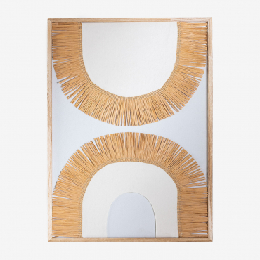 Quadro Decorativo (50x70 Cm) Basabe Madeira Natural - Sklum