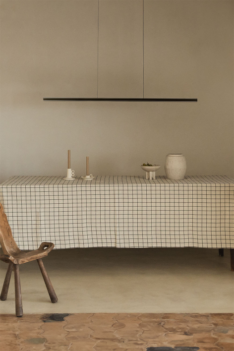 Lâmpada de teto suspensa linear LED 120 cm em alumínio Wilen