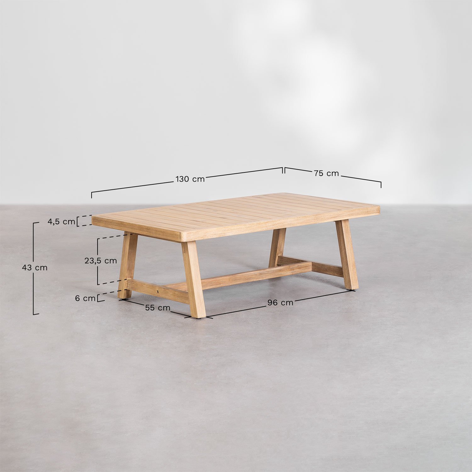 Conjunto de sala com sofá de 3 lugares Dubai, Dimensões