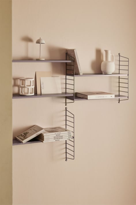 Estante modular de parede ↔︎60 cm em aço Emine