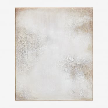 Pintura Decorativa Com Textura De Gesso (100x120 Cm) Bestue Cores Naturais - Sklum