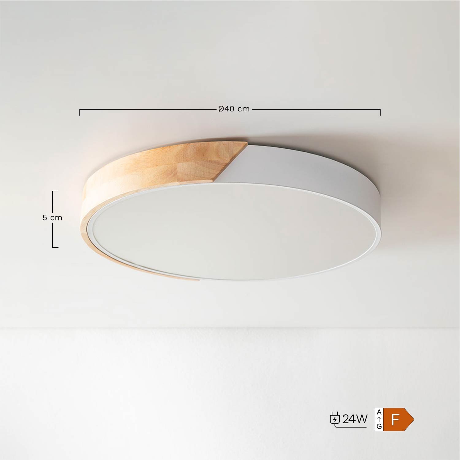 Candeeiro de Teto LED Jan, Dimens&otilde;es