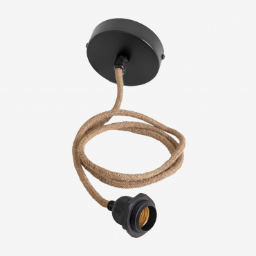 Cabo De Lâmpada De Teto Externo Coyle Preto - Sklum