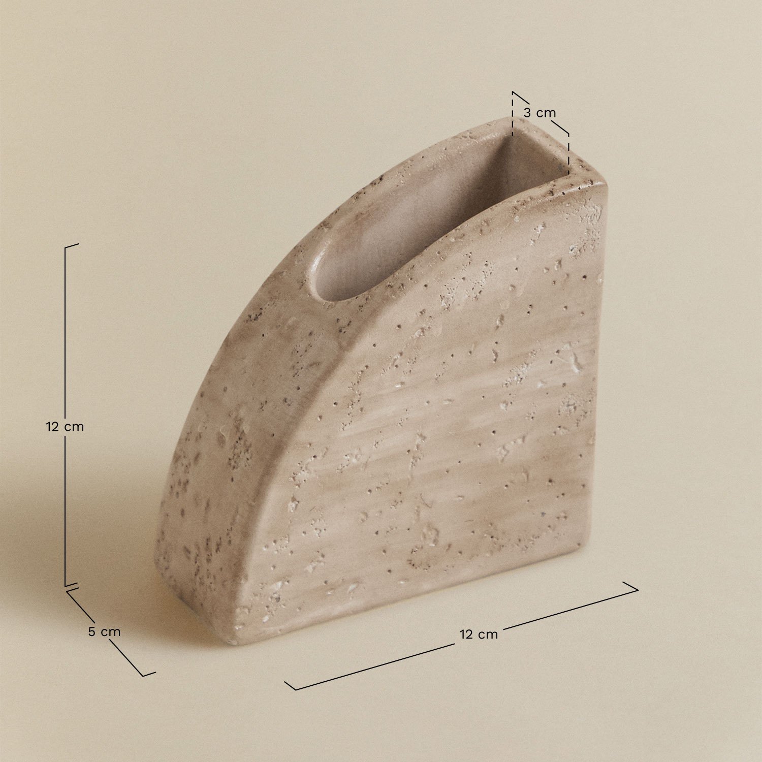 Conjunto de 2 suportes para livros em cimento Coreby, Dimensões
