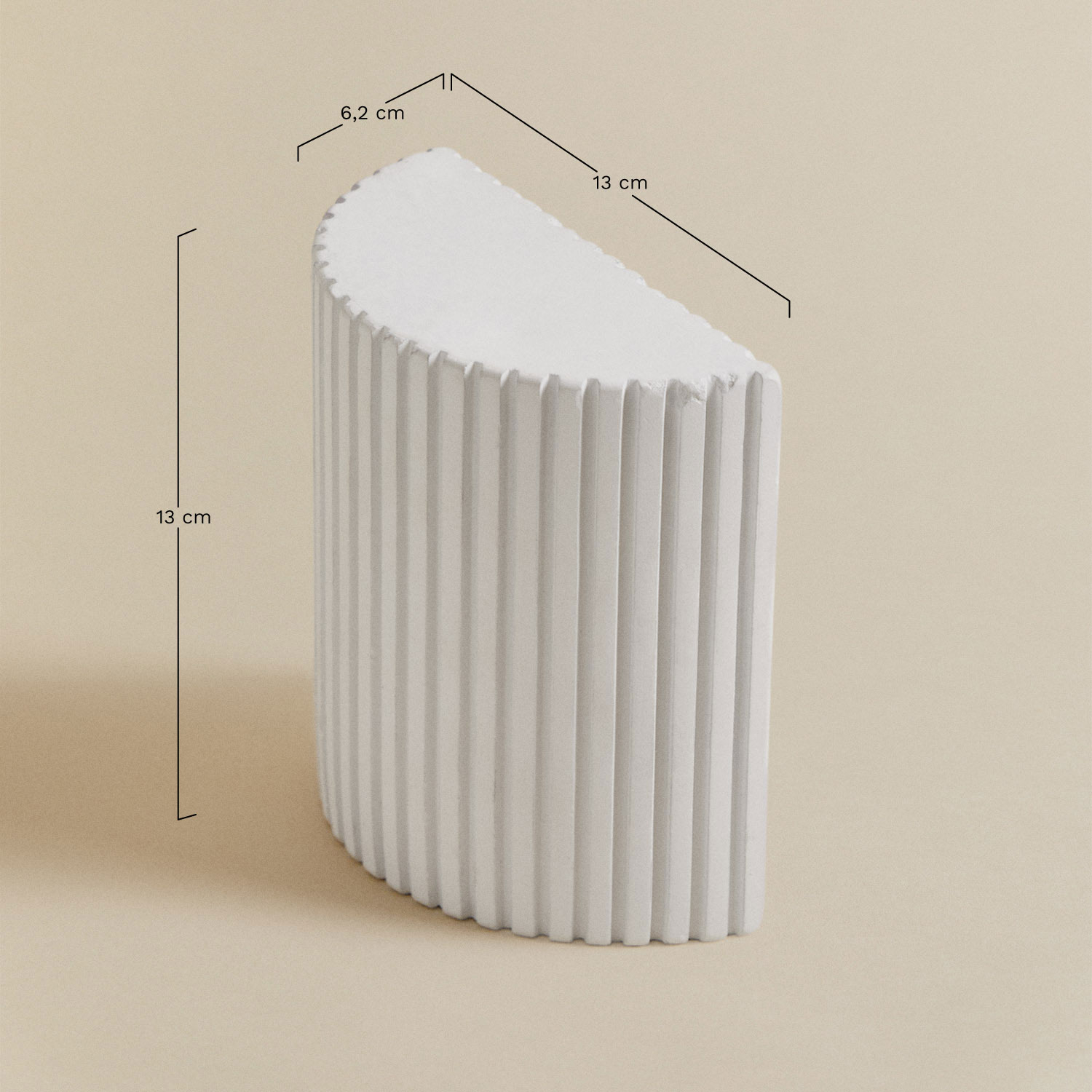 Conjunto de 2 suportes para livros em cimento Morbel, Dimensões