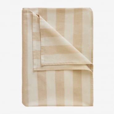 Mantel Em Algodão Efarin Tapioca Bege & 170 X 170 Cm - Sklum