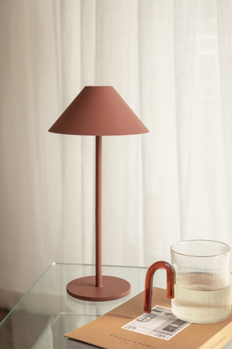 Lâmpada de mesa LED sem fios em ferro Nebida