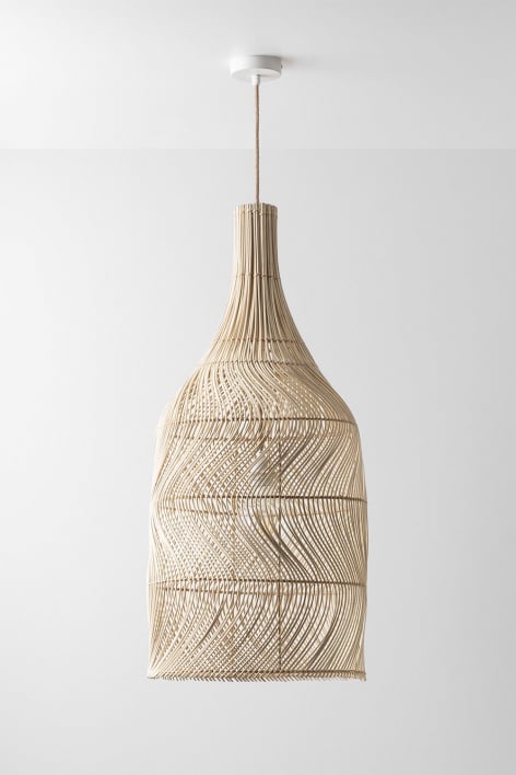 Lâmpada de teto suspensa Embid - Natural - Branco