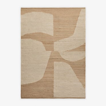 Alfombra Retangular De Exterior Em Juta E Algodão Meira Cores Naturais & 230x160 Cm - Sklum