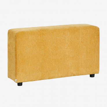 Apoio De Braço Direito Alto (↑65 Cm) Para Sofá Modular Bruna Tecido Chenille Mostarda - Sklum