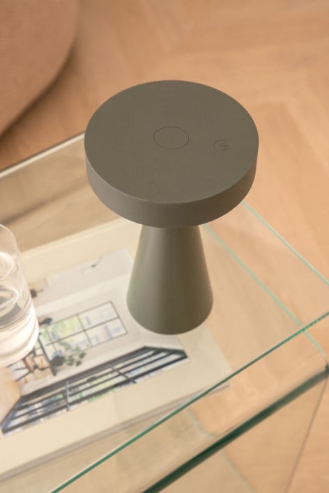 Candeeiro de mesa LED sem fios em ferro Catinca